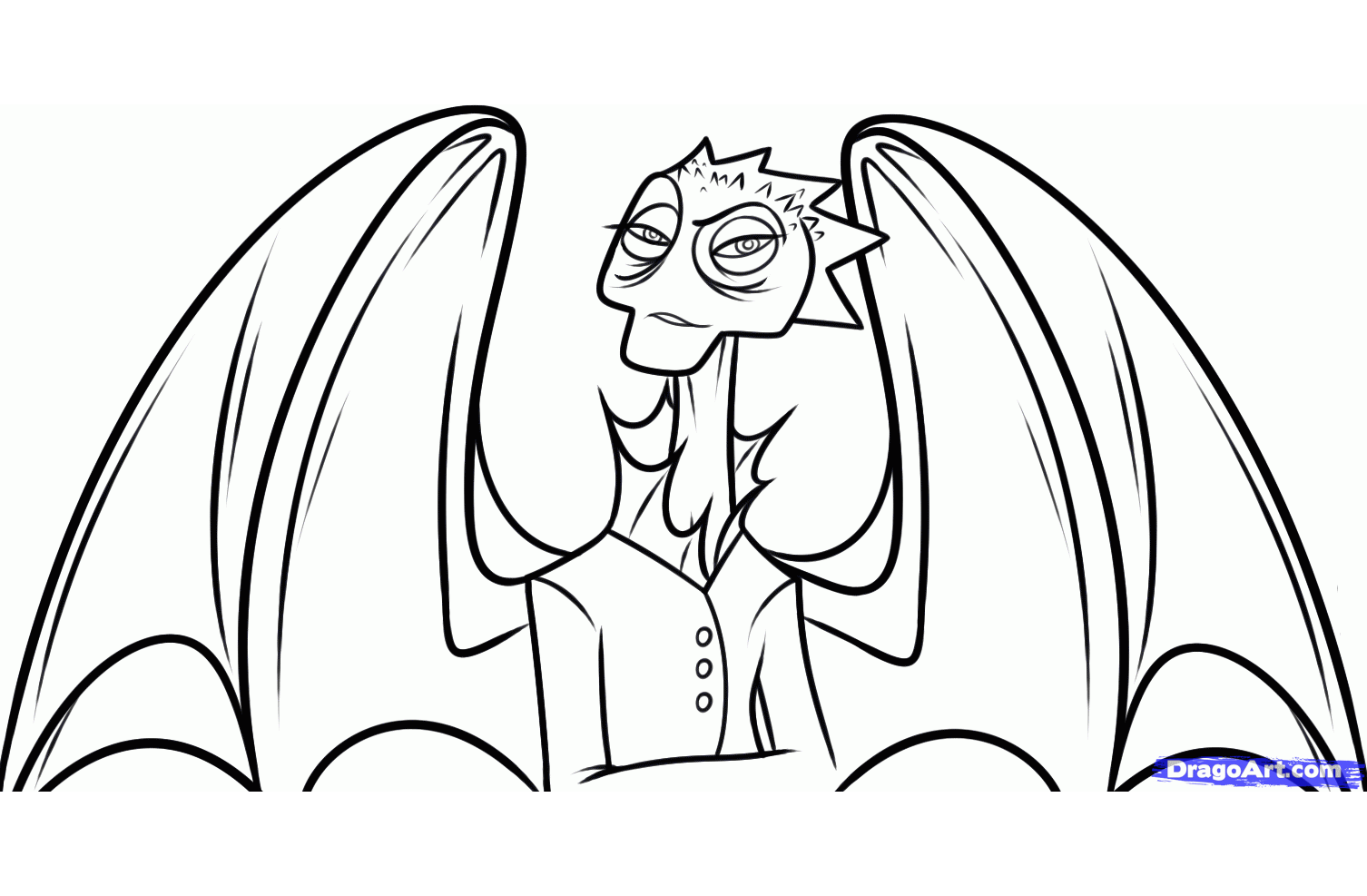 モンスターズ・アカデミー：ハードスクラブル学長 (子ども用印刷ぬりえ：モンスターズ・ユニバーシティ)