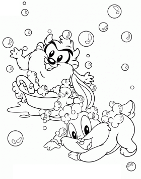 無料で印刷できるルーニー・テューンズの塗り絵 (子ども用印刷ぬりえ：ルーニー・テューンズ)