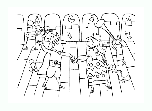 子供のための王様と女王様の塗り絵 (子ども用印刷ぬりえ：王と女王)