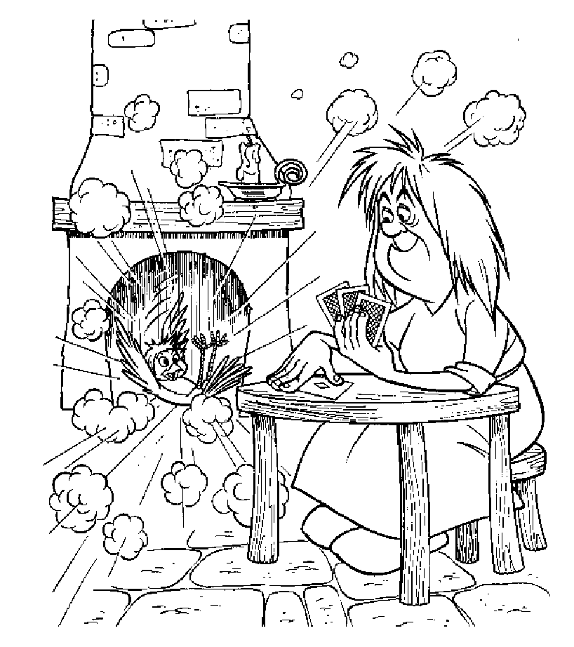 メルリンの魔法使いの無料塗り絵 (子ども用印刷ぬりえ：魔法使いマーリン)