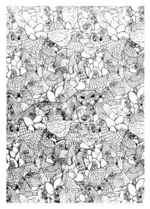 印刷して塗れる動物のぬりえイラスト (ぬりえ 動物 印刷用)