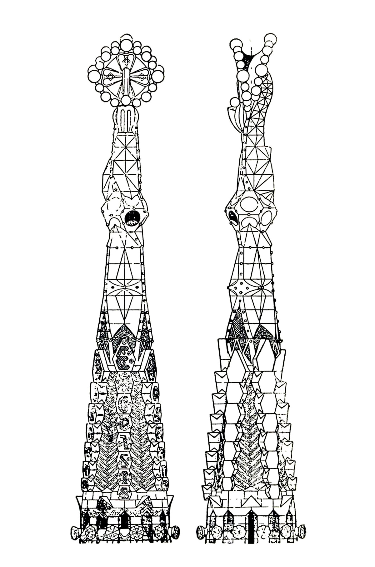 無料で印刷して塗れる建築と家のぬりえイラスト (建築と家)