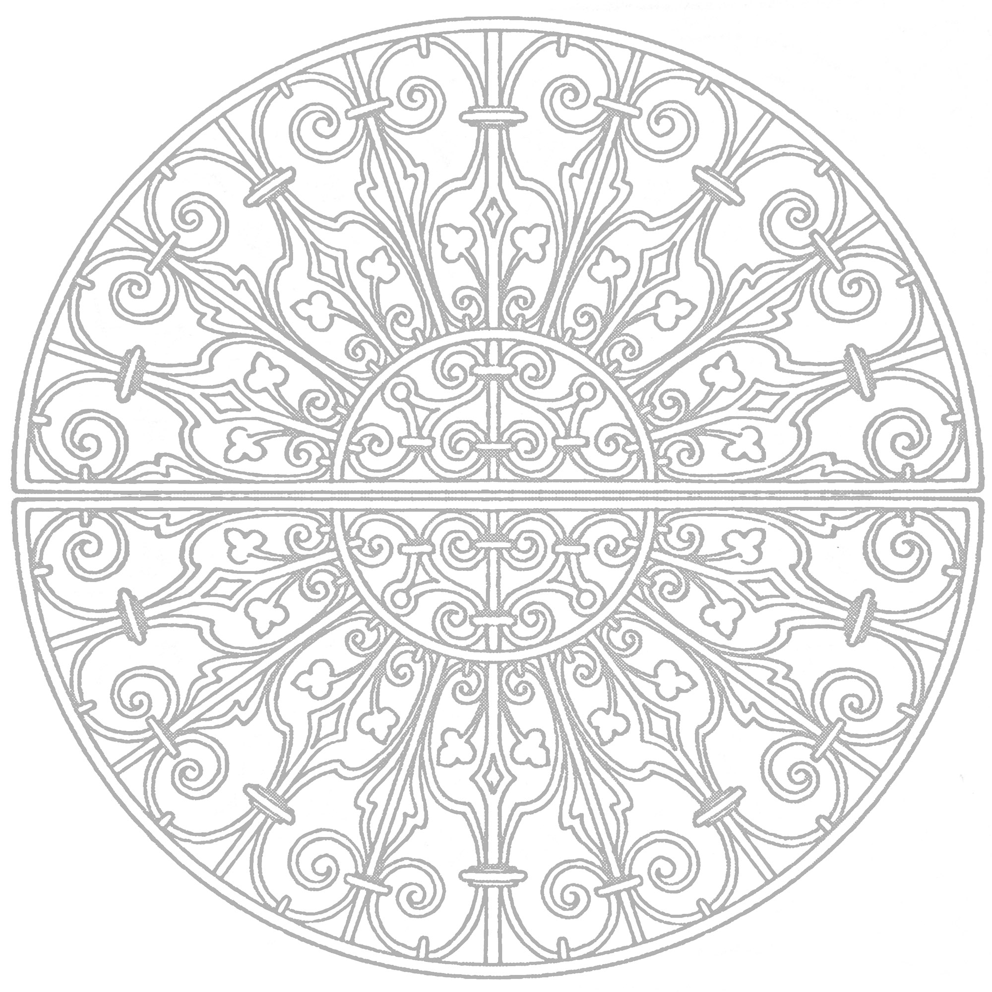 荘厳なアズレージョ (ぬりえ Azulejos 大人向け印刷用)