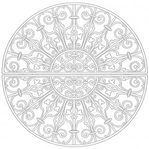 荘厳なアズレージョ (ぬりえ Azulejos 印刷用)