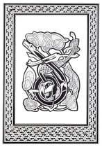 複雑なぬりえページ ケルト芸術 大人向け印刷用