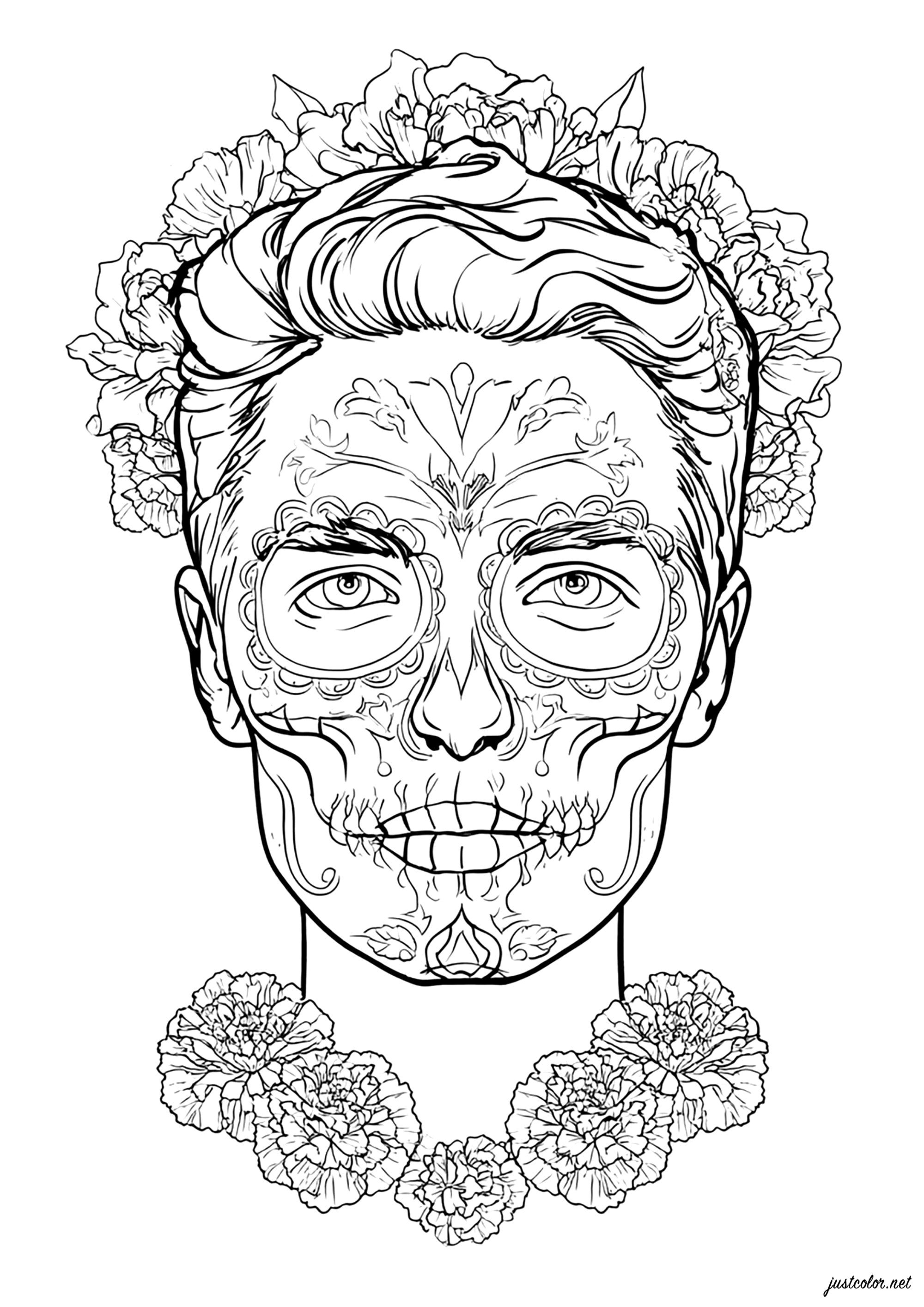 <span style="background-color: red; color: white;">Erreur API : Réponse API invalide : Insufficient Balance</span> (複雑なぬりえ エル・ディア・デ・ロス・ムエルトス 大人向け印刷用)