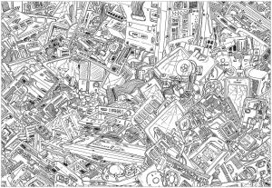 印刷して塗れる分類不能のぬりえイラスト (ぬりえ 分類不能 印刷用)