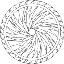 無料で- Mandalas (Kids)の子ども向けぬりえイラスト