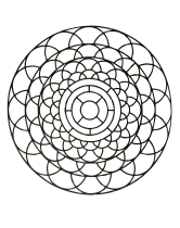 - Mandalas (Kids)の子ども向けぬりえイラスト