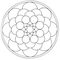 子ども向け- Mandalas (Kids)のぬりえイラスト