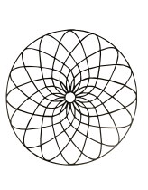印刷用の- Mandalas (Kids)のぬりえイラスト