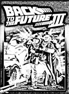 子ども向け無料の映画のポスターのぬりえイラスト (ぬりえ 映画のポスター 印刷用)