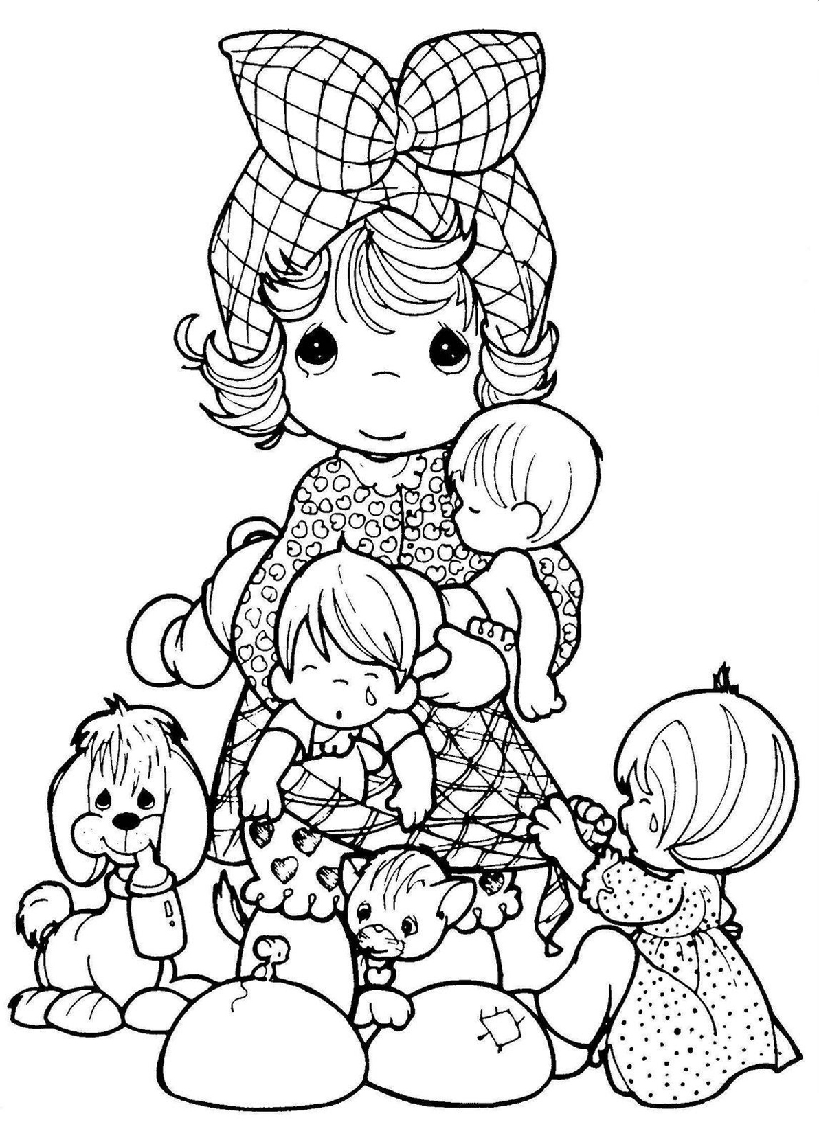 無料でビンテージの子ども向けぬりえイラスト (ビンテージ)