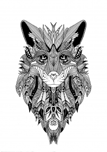 複雑なぬりえページ ゼンタングル 大人向け印刷用