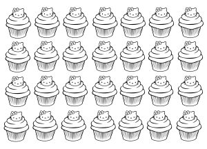 印刷可能なぬりえページ : ハローキティ