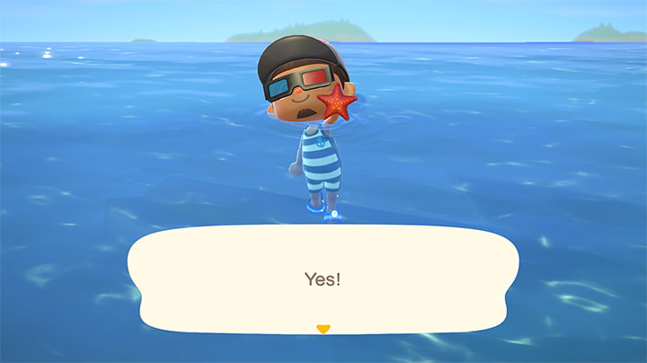 Official Animal Crossing: New Horizons screenshot of bug catching