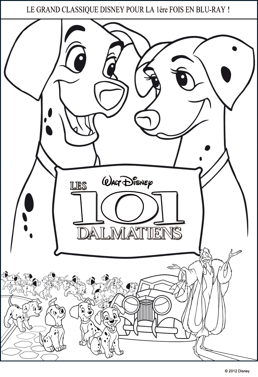 101 Dalmatians DVD coloring picture