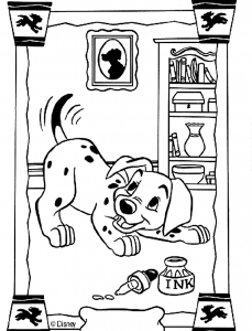 101 Dalmatians coloring pages for kids