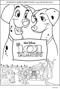 Coloring page 101 dalmatians to print for free