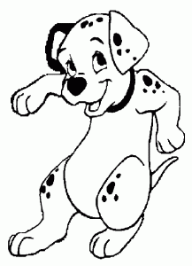 Coloring page 101 dalmatians to color for children