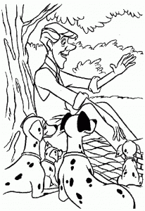 101 Dalmatians coloring pages to print