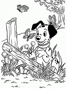 Coloring page 101 dalmatians to print for free