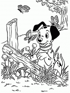 101 Dalmatians coloring pages for kids