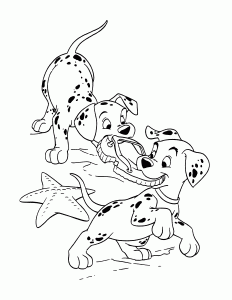 Coloring page 101 dalmatians to download for free