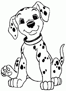101 Dalmatians coloring pages to print for kids