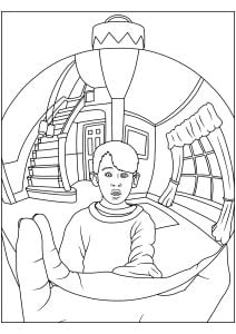 Free Home Alone coloring page to download, for children