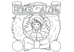 Home Alone : Christmas coloring pages