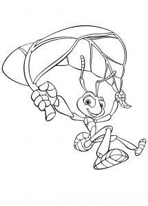Tilt and square full ! (A Bug's Life Coloring Page)