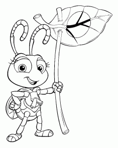 Coloring page a bugs life to color for kids