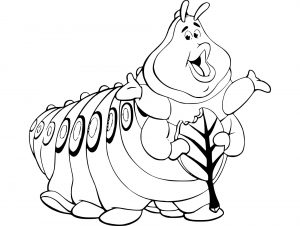 Coloring page a bugs life for children