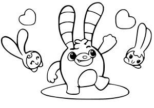 It's party time (Abby Hatcher Coloring Page)