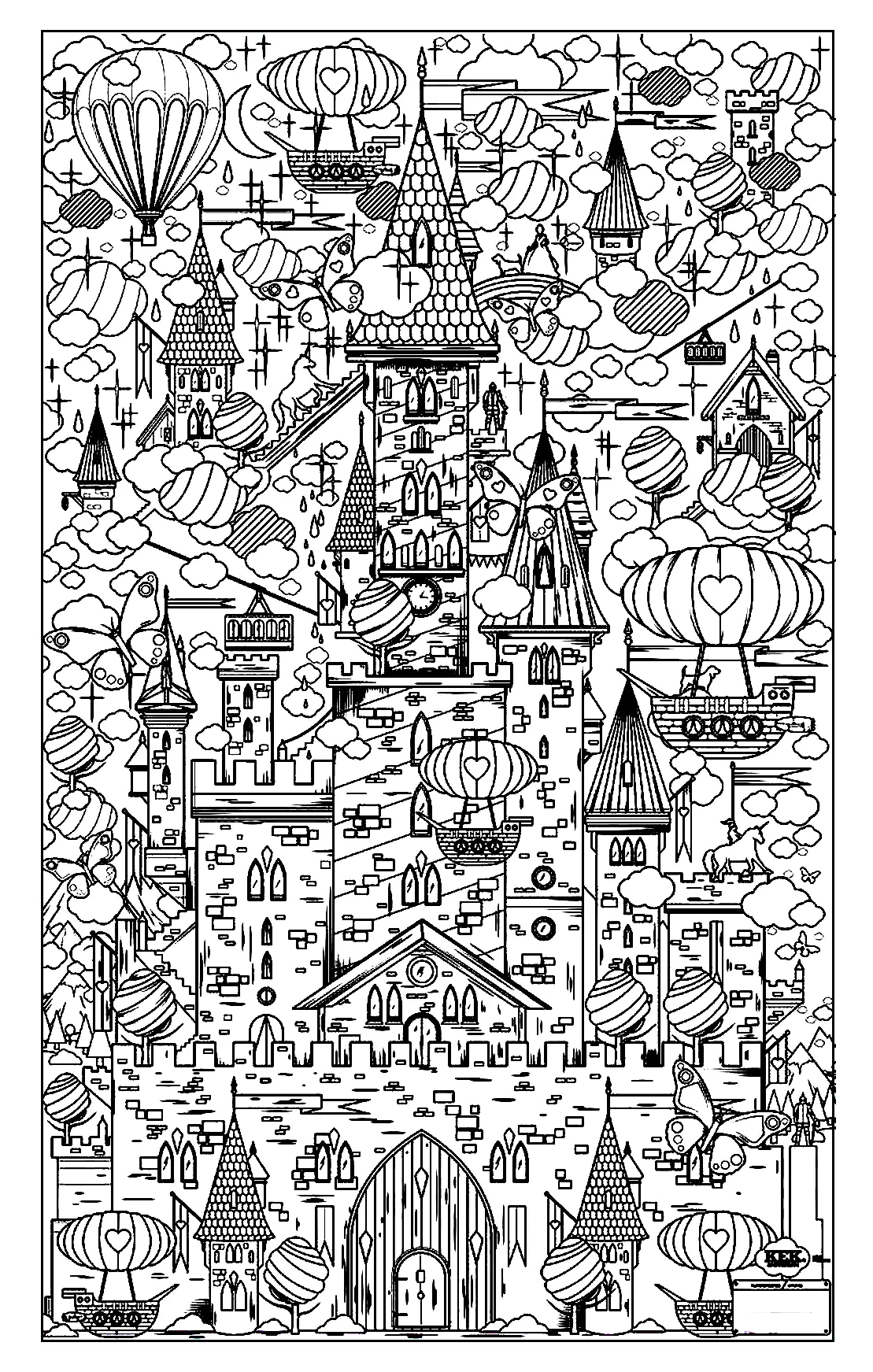 For children (Printable Adult Coloring Page for Kids)