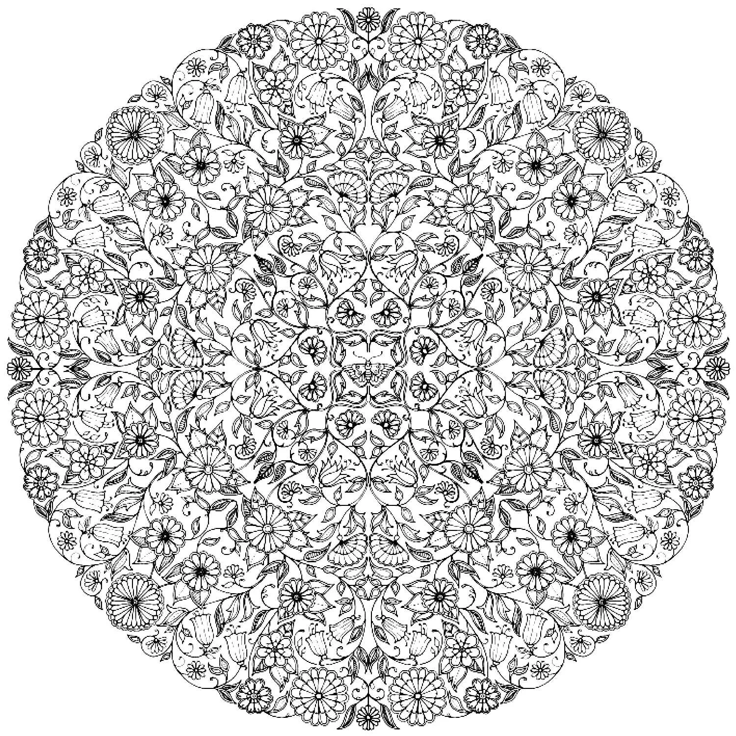 To print for free (Printable Adult Coloring Page for Kids)