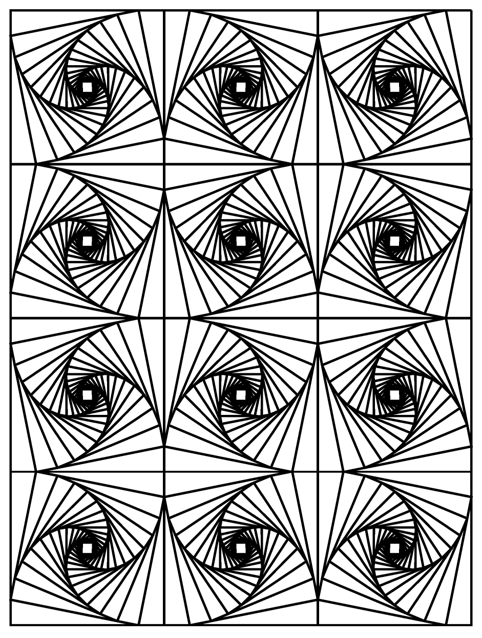 Op-art-illusion-optique-3 (Printable Adult Coloring Page for Kids)