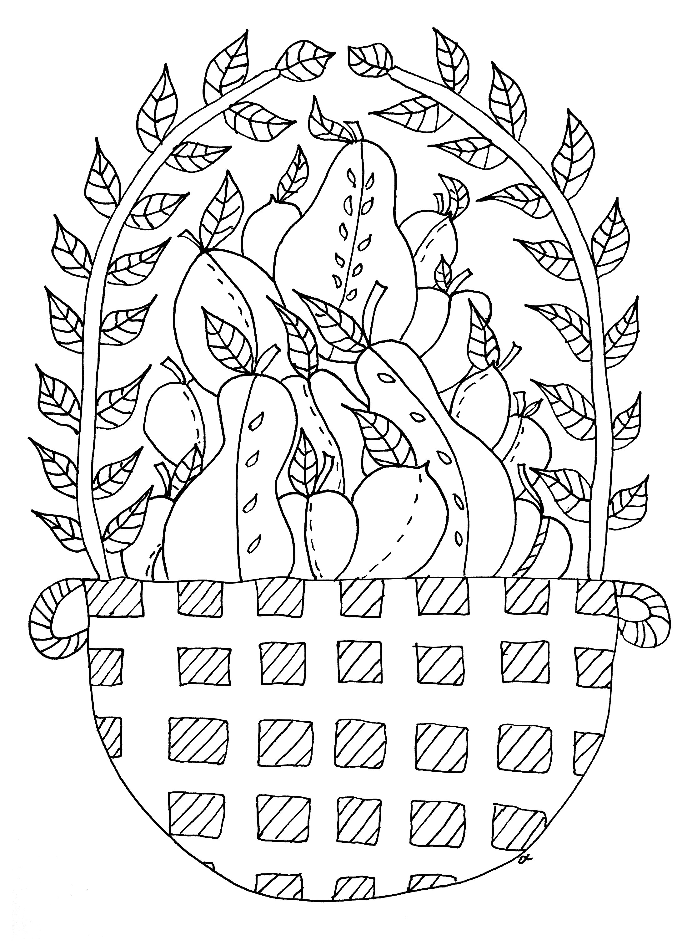 Simple Adult coloring page to download for free