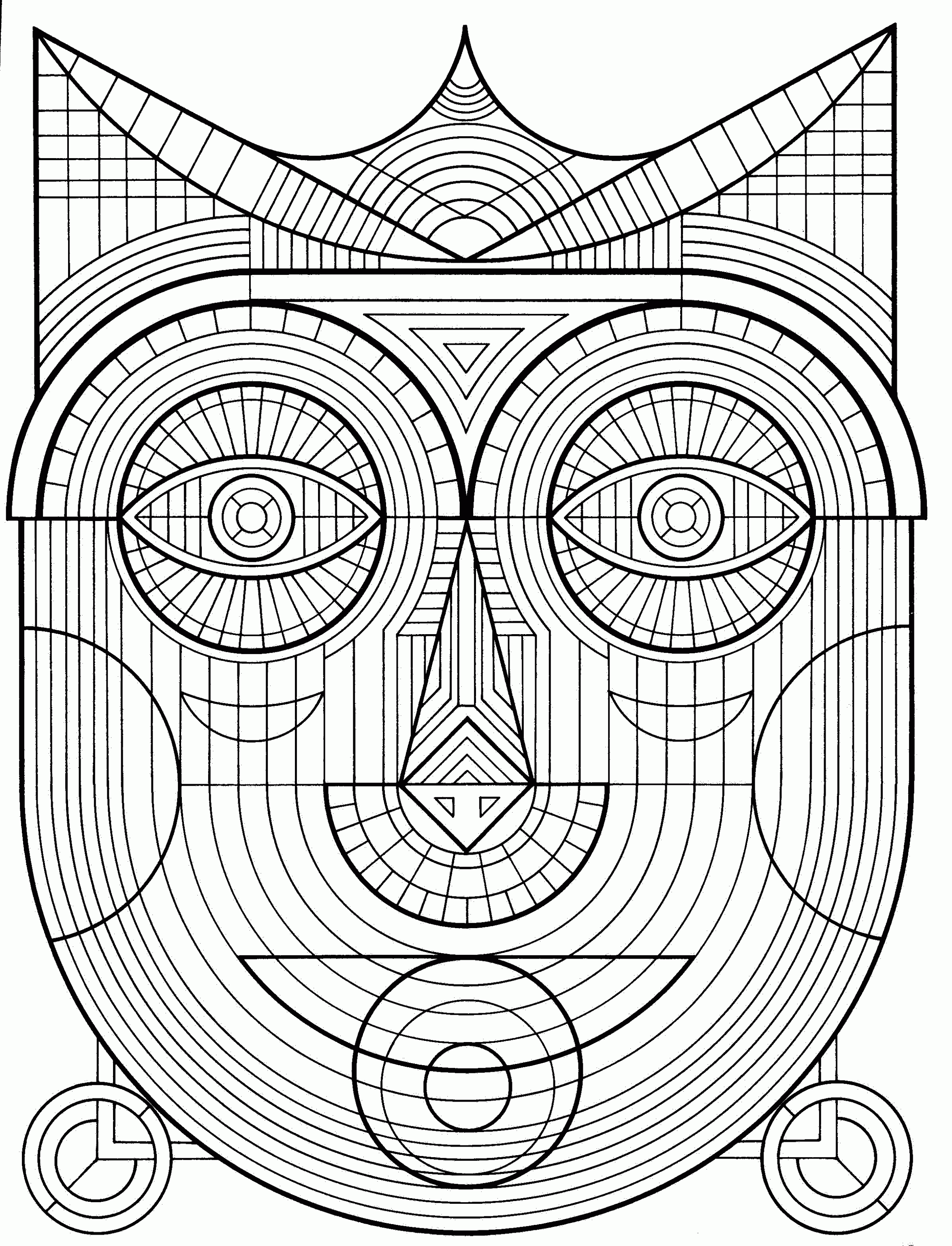 Funny free Adult coloring page to print and color