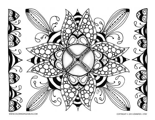 Printable Adult coloring page to print and color