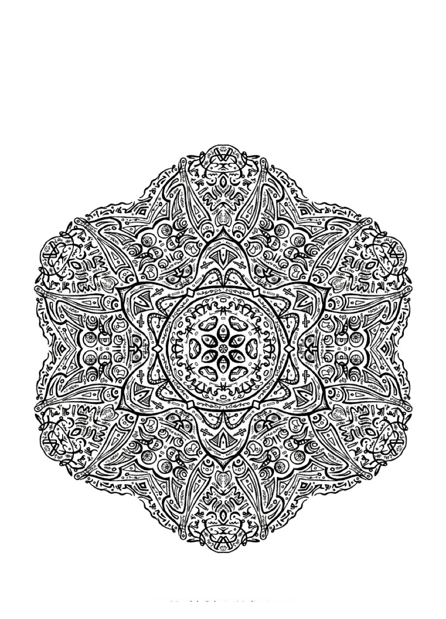 Adult coloring page to print and color