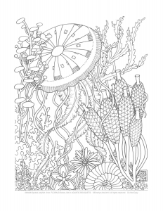 Coloring page adult to download for free