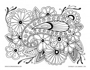 Coloring page adult to download