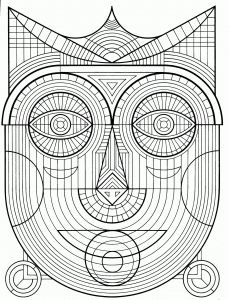 Coloring page adult to color for children