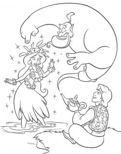 The genie and Aladdin