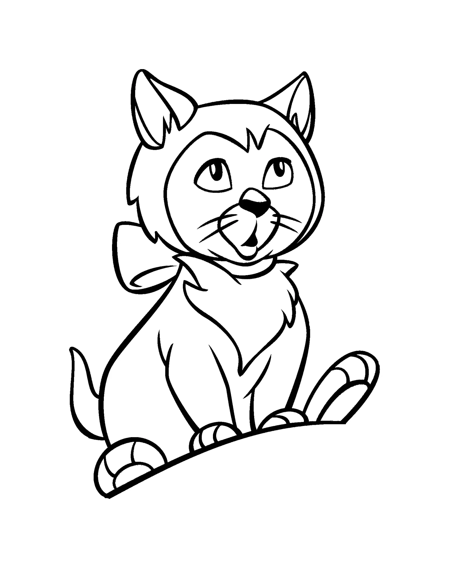 Alice in Wonderland coloring page for kids