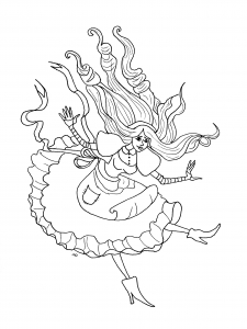 Coloring page alice free to color for kids