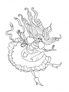 Free printable Alice in Wonderland coloring pages