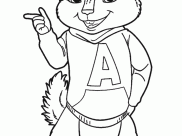 Alvin Coloring Pages for Kids